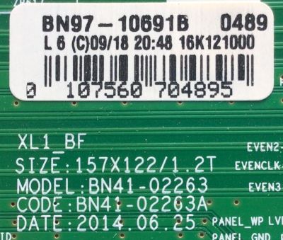 KIT DE TARJETAS PARA TV SAMSUNG / MAIN BN94-11273R / BN41-02263A / BN9411273R / 11273R / BN97-10691B / FUENTE BN44-00769C / L40HF-EDY / BN4400769C / PANEL CY-DH040BGNV2H / MODELO UN40H5003AFXZA IF08 - Imagen 2